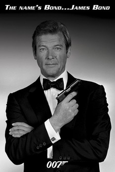 JAMES BOND 007 - roger moore poster, Immagini, Foto