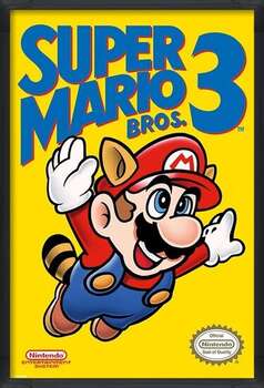 Poster incorniciato Super Mario Bros. 3 - NES Cover