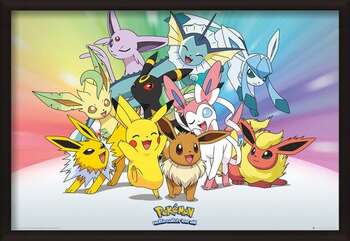 Poster incorniciato Pokemon - Eevee