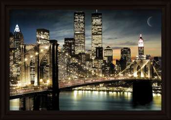 Poster incorniciato Manhattan - Lights