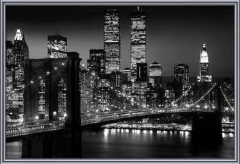 Poster incorniciato Manhattan - Night