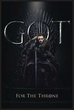 Poster incorniciato Il Trono di Spade - Jon For The Throne