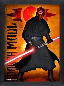 Poster incorniciato STAR WARS - darth maul