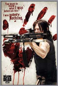 Poster incorniciato Walking Dead - Bloody Hand Daryl