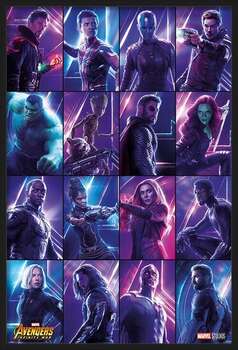Poster incorniciato Avengers: Infinity War - Heroes