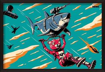 Poster incorniciato Fortnite - Laser Shark